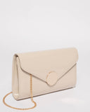 Ivory Ros Lock Clutch Bag