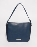 Navy Lucy Shoulder Strap Tote Bag