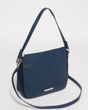 Navy Lucy Shoulder Strap Tote Bag
