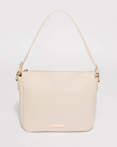 Ivory Lucy Shoulder Strap Tote Bag