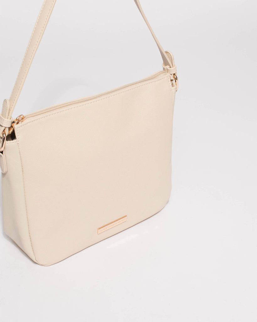 Ivory Lucy Shoulder Strap Tote Bag