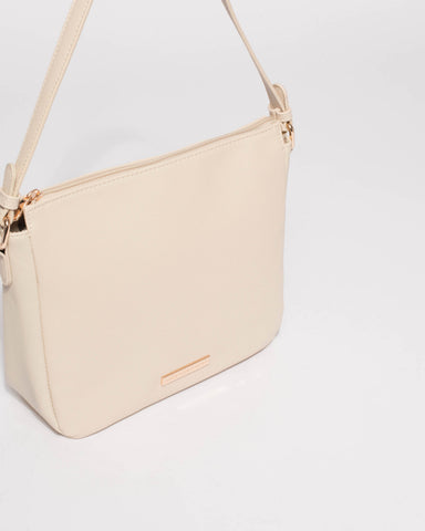 Ivory Lucy Shoulder Strap Tote Bag