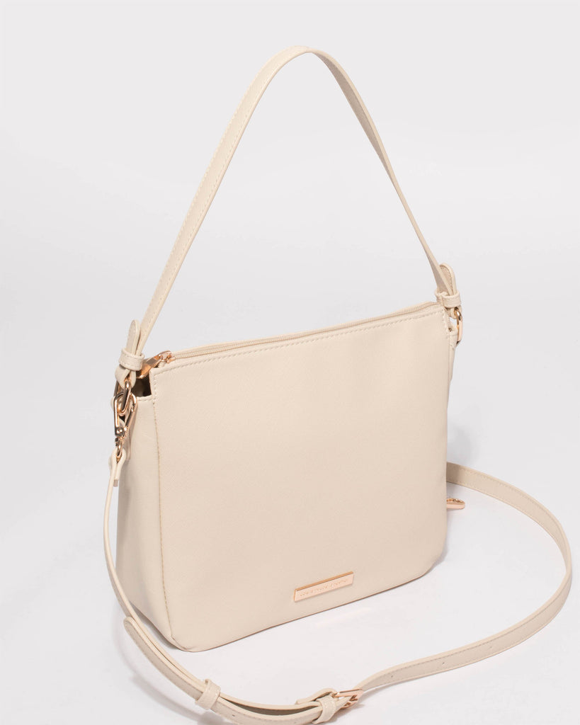 Ivory Lucy Shoulder Strap Tote Bag