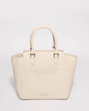 Ivory Maya Pocket Large Tote Bag