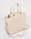 Ivory Maya Pocket Large Tote Bag