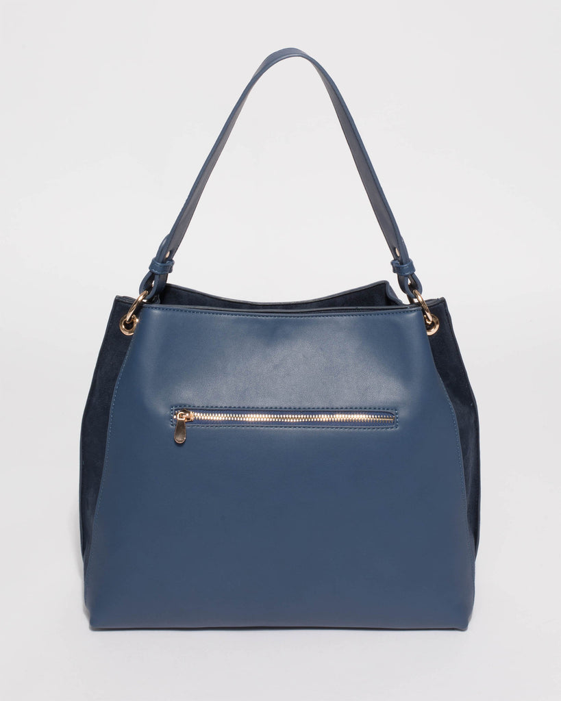 Blue Sienna Slouch Tote Bag