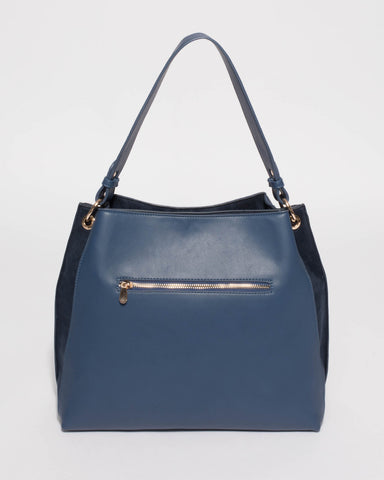 Blue Sienna Slouch Tote Bag