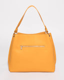Yellow Sienna Slouch Tote Bag
