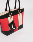 Multi Colour Aretha Tote Bag With Purse