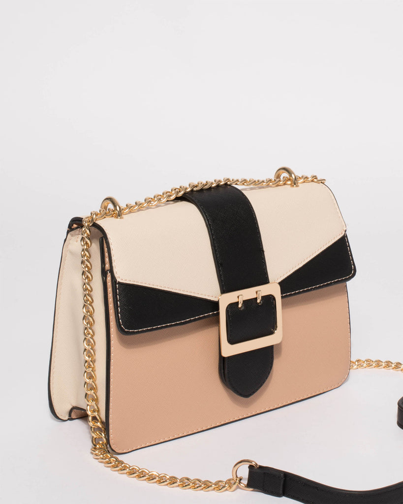 Multi Colour Rachel Buckle Crossbody Bag