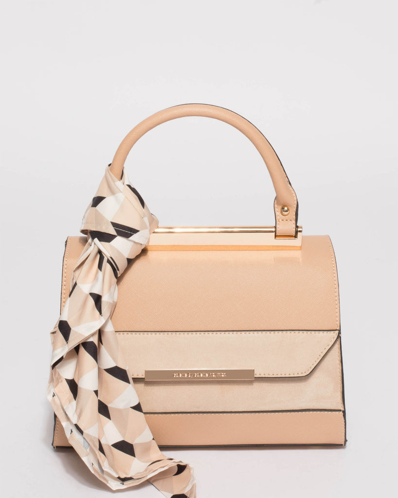 Natural Renee Top Handle Mini Bag