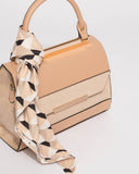 Natural Renee Top Handle Mini Bag