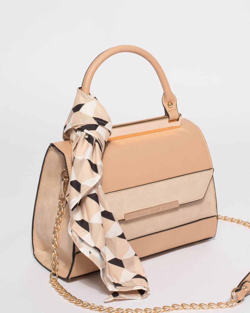 Natural Renee Top Handle Mini Bag