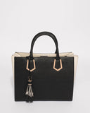Monochrome Mila Multi Tassel Tote Bag