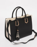 Monochrome Mila Multi Tassel Tote Bag