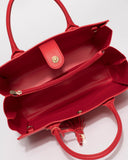 Red Mila Multi Tassel Tote Bag