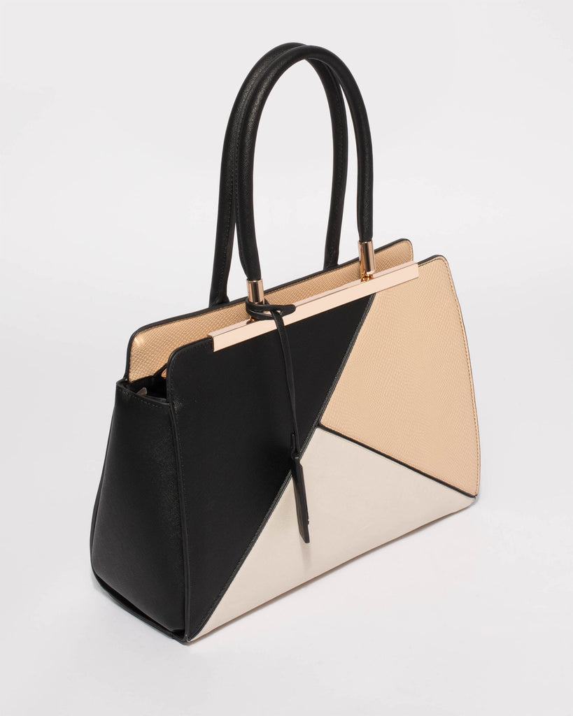 Multi Colour Ruby Panel Tote Bag