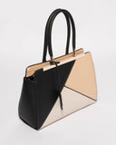 Multi Colour Ruby Panel Tote Bag