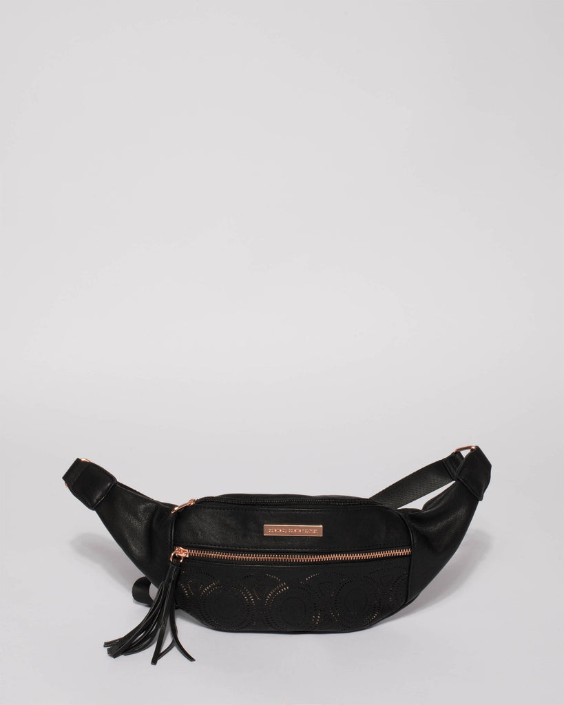 Black Taylor Punchout Belt Bag