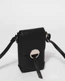 Black Mobile Crossbody Bag