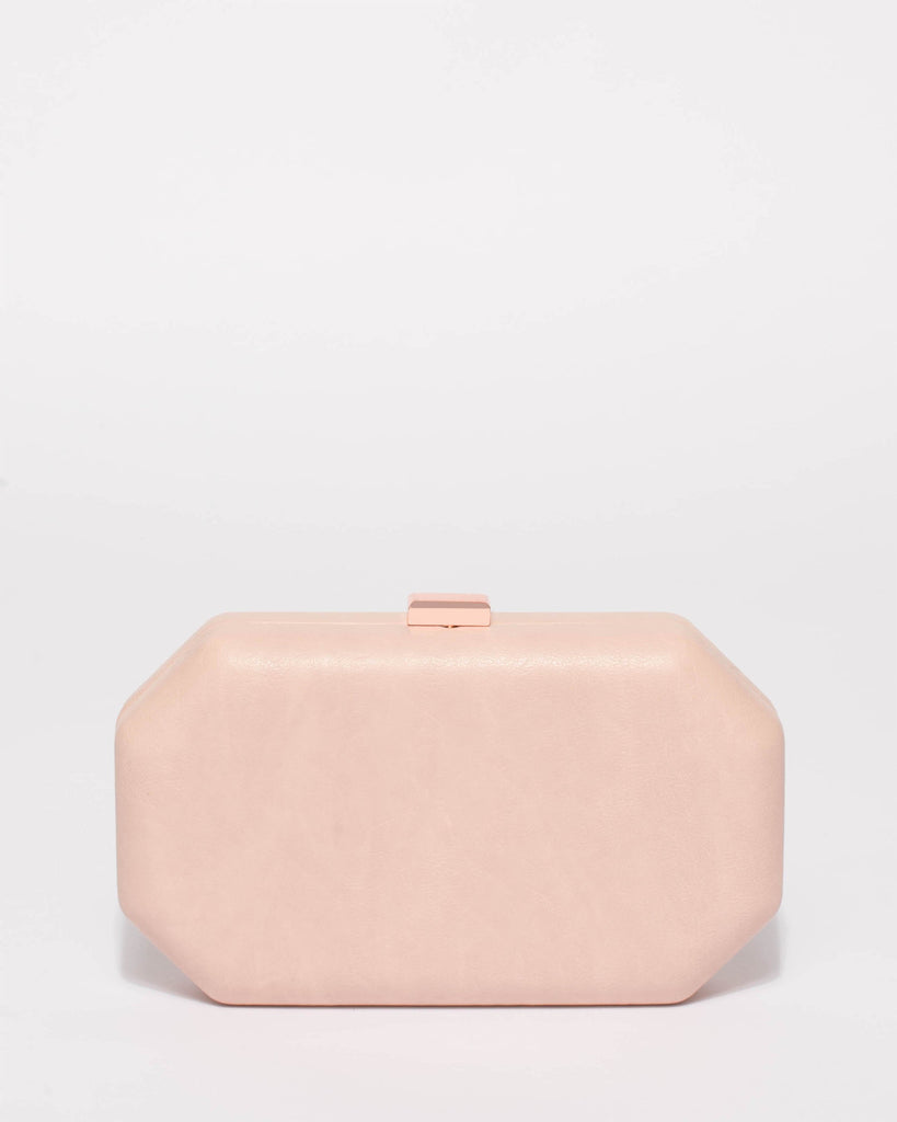 Pink Liv Hardcase Clutch Bag