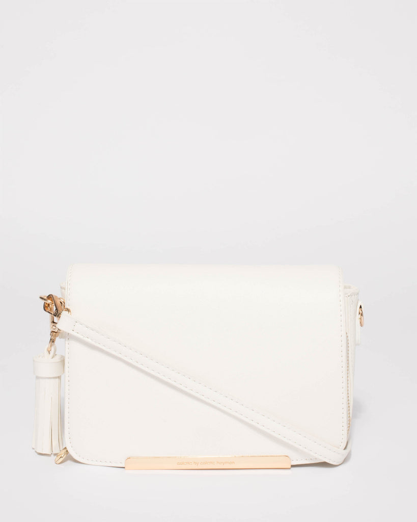 White Mel Multi Pocket Crossbody Bag