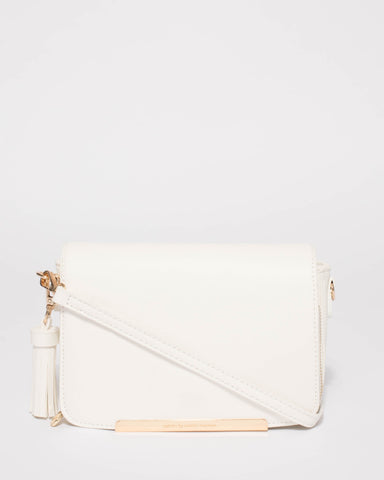White Mel Multi Pocket Crossbody Bag