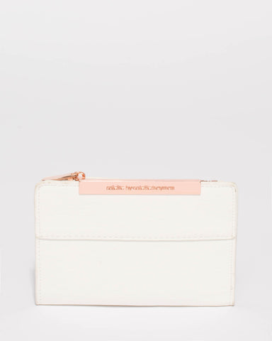 White Mia Small Wallet