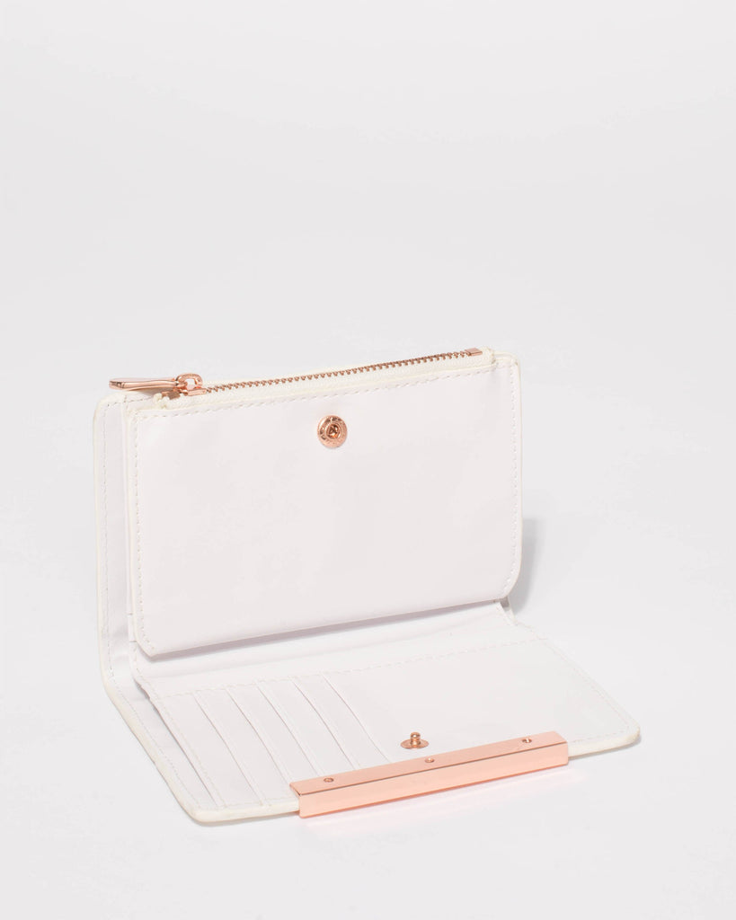 White Mia Small Wallet