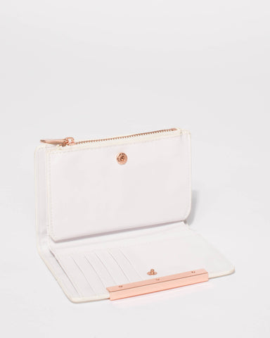 White Mia Small Wallet