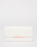 White Bridget Evening Clutch Bag