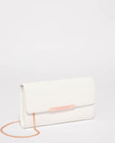 White Bridget Evening Clutch Bag