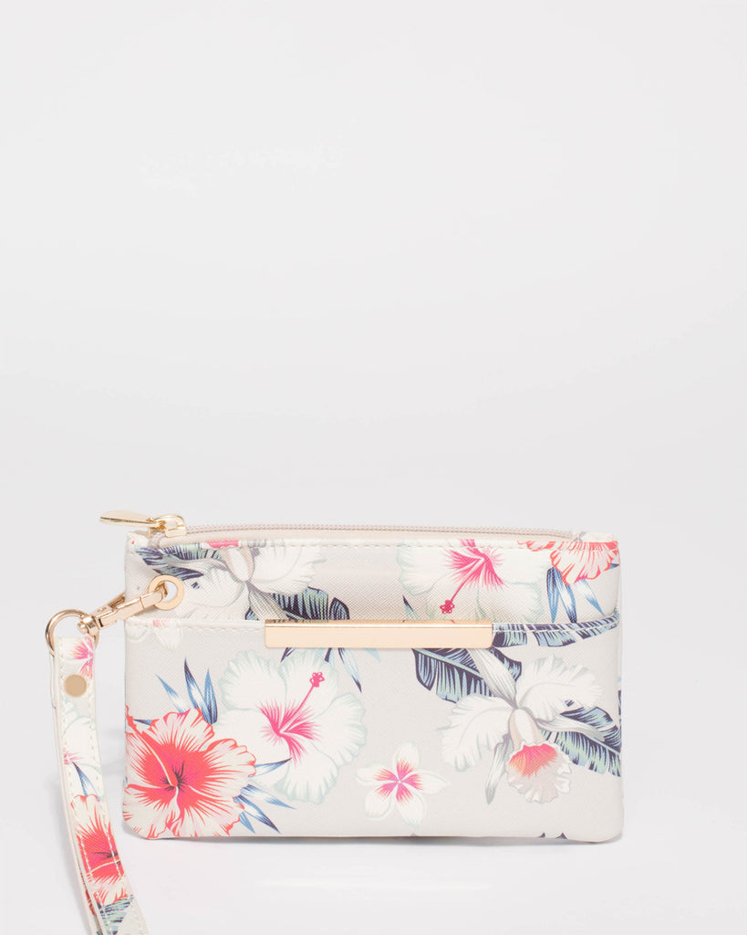 Multi Colour Poppy Wristlet Purse