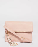 Pink Lisa Multi Pocket Crossbody Bag