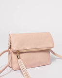 Pink Lisa Multi Pocket Crossbody Bag