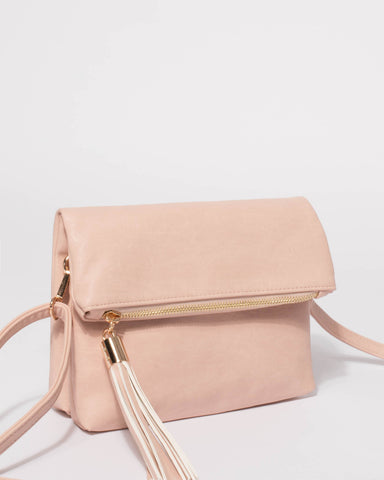 Pink Lisa Multi Pocket Crossbody Bag