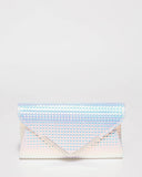 Hologram Small Plain Clare Clutch Bag