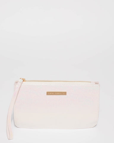 Hologram Willow Wristlet Clutch Bag