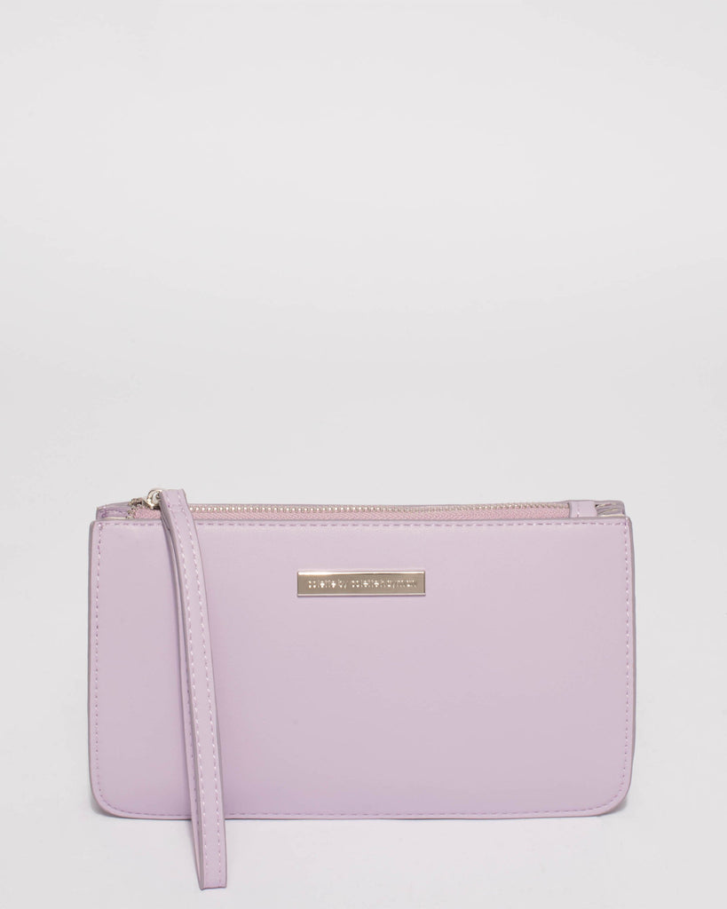 Lilac Willow Wristlet Clutch Bag