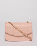 Pink Weave Tara Mini Crossbody Bag