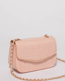 Pink Weave Tara Mini Crossbody Bag