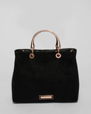 Black Velvet Florence Medium Tote Bag