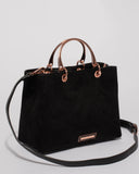 Black Velvet Florence Medium Tote Bag