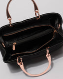 Black Velvet Florence Medium Tote Bag