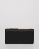 Black Tegan Hardcase Clutch Bag