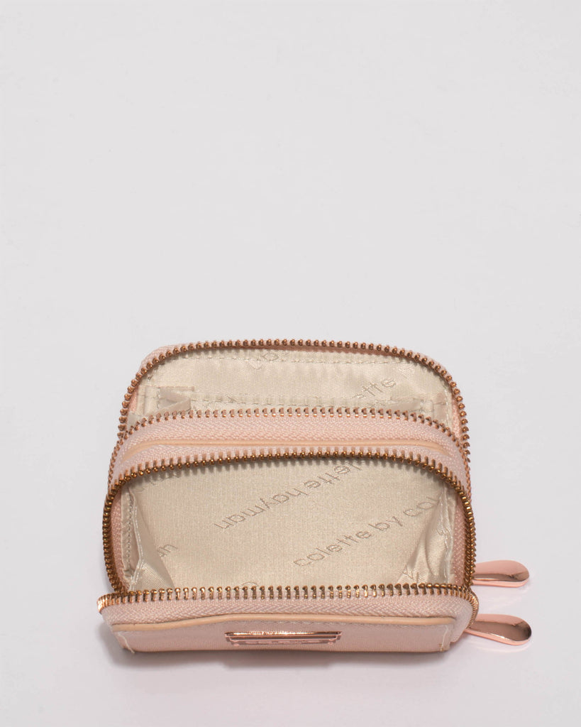 Rose Gold Debbie Zip Purse