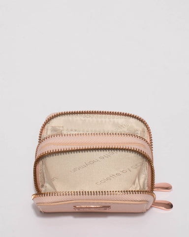 Rose Gold Debbie Zip Purse