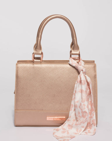 Rose Gold Layla Scarf Mini Bag