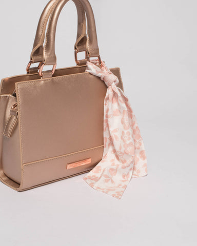 Rose Gold Layla Scarf Mini Bag