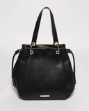 Black Emalee Ring Slouch Tote Bag
